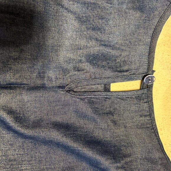 Cute layered dress. Very shimmery as it flows. Dark Navy. Size XXXL. (1023) - Picture 2 of 8